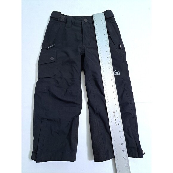 REI Co-Op Kids XXS 4-5 Ski Snow Pants Waterproof Fleece Lined Black Winter - Picture 8 of 10